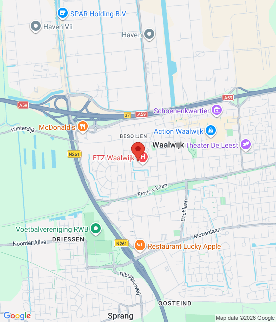 Google maps image for Stacja pogotowia ratunkowego Waalwijk