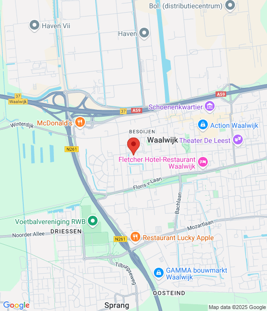 GP Acil Durum İstasyonu Waalwijk için Google harita resmi