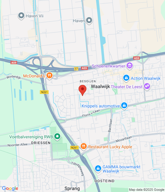 GP Acil Durum İstasyonu Waalwijk için Google harita resmi