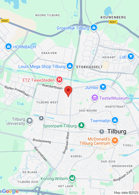 Pratisyen Hekim Acil Durum İstasyonu Tilburg için Google harita resmi