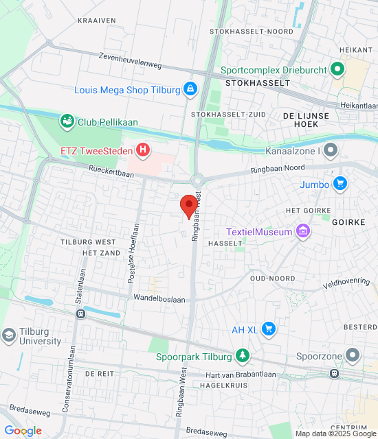 Google maps afbeelding voor Dienstapotheek Tilburg