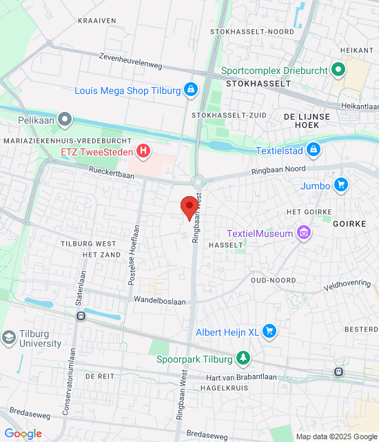 Google maps afbeelding voor Huisartsenspoedpost Tilburg