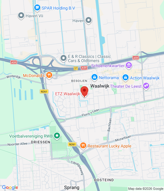 Google maps afbeelding voor Huisartsenspoedpost Waalwijk