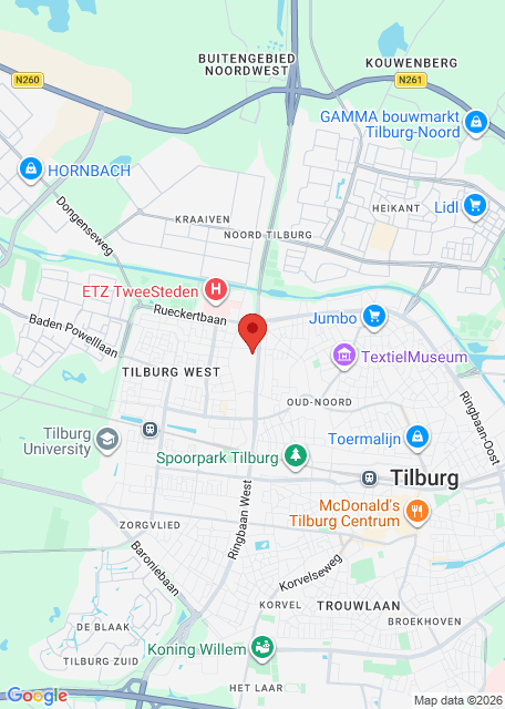 Google maps afbeelding voor Huisartsenspoedpost Tilburg