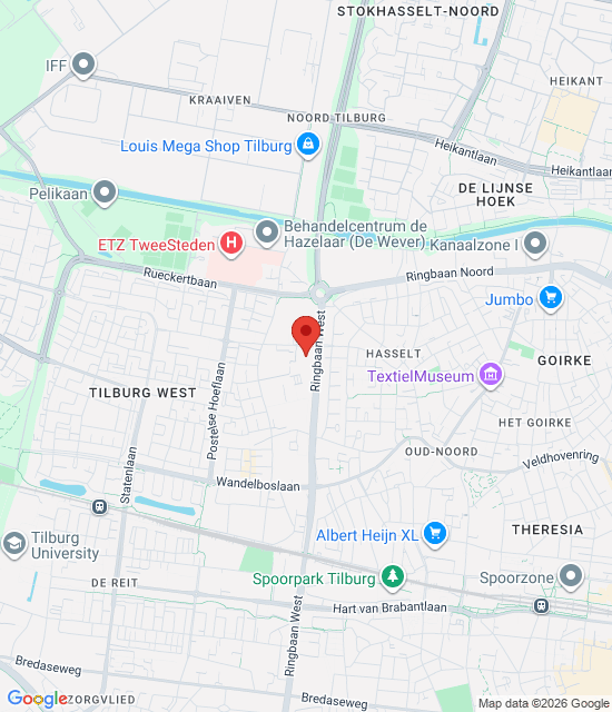 Google maps afbeelding voor Huisartsenspoedpost Tilburg